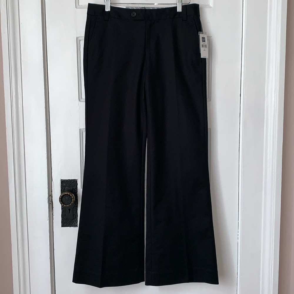 GAP WIDE LEG BLACK TROUSER PANTS